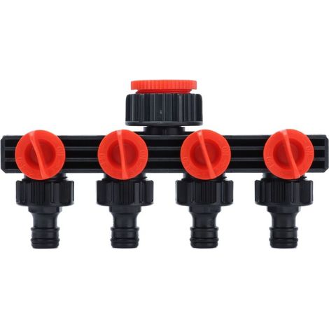 4 Way Tap Hose Connector Garden Hose Splitter Leakproof for Horticultural Agricultural Irrigation (1/5)