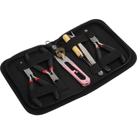 Kit de 8 outils pour bijoux DIY : pinces, ciseaux, coupe-fil et pincettes pour création de bijoux