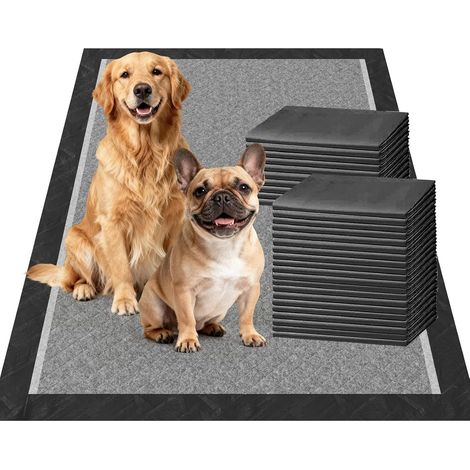 30 PCS Alèse Jetable Absorbant Chien Charbon 60x90CM (1/5)