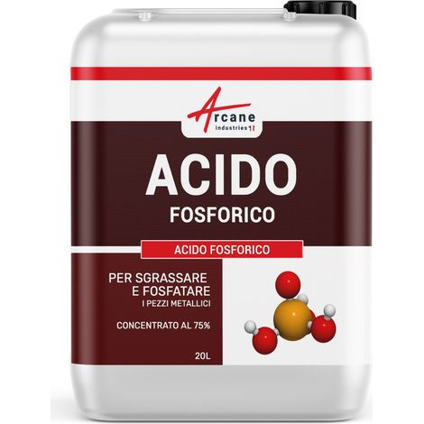 Acido fosforico per disossidare e fosfatare pezzi metallici - 20 L - ARCANE INDUSTRIES