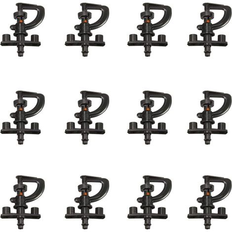 Arroseur d'irrigation,360 ° Rotatif G Type Micro Arroseur Buse Jardin Plante d'irrigation Atomisant Procurent(12pcs) (1/5)