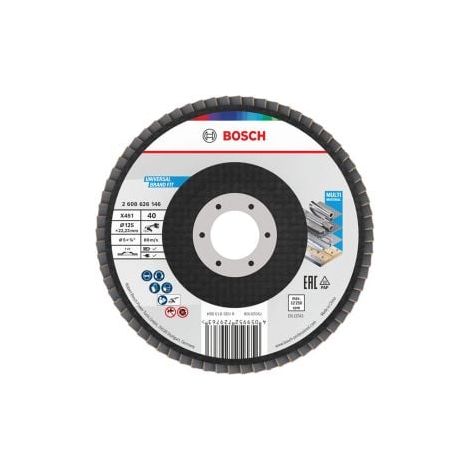 Bosch X451 Fächerschleifscheibe 125mm,T27,K40 (1/5)