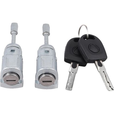 Lot de 2 cylindres de serrure de porte 3B0837167 3B0837168 pour Lupo 6X1 Passat 3B2 (1/5)