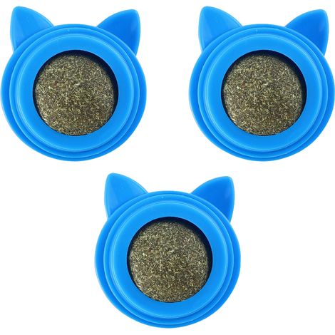 Balle À Chat - Catnip Biologique Compressé - Jouet Interactif Pour Chats Intérieur - 3 Pièces (1/5)