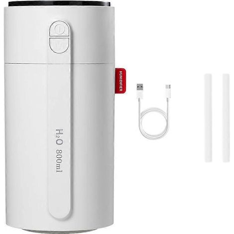 Humidificateurs pour chambre petit humidificateur rechargeable bureau portable 800 ml avec lampe frais brume (1/5)