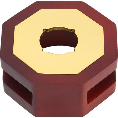 Poêle à Cire Rétro Style, Outil de Fusion de Bougies Octogonal pour Sceaux de Cire - Rouge Foncé (1/5)