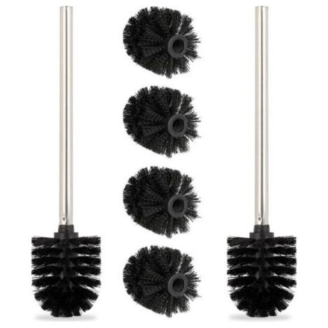 Ensemble de brosses de toilette avec 2 + 4 têtes supplémentaires-AquaForge (1/5)