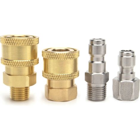 Raccord rapide pour nettoyeur haute pression, adaptateur pour tuyau d'arrosage, raccord mâle 1/4"