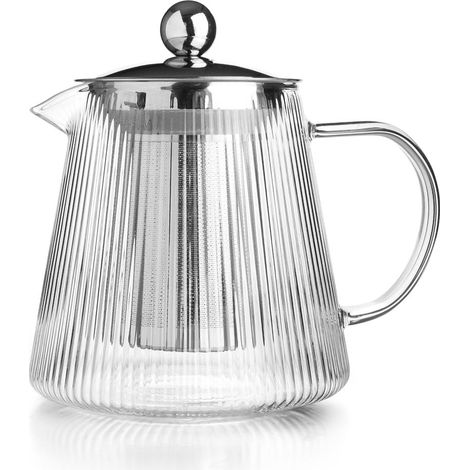 Théière en verre avec filtre Elegant, Borosilicate 800 ml (1/2)