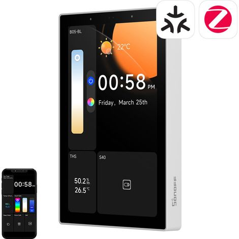 SONOFF Smart Home-Bedienfeld,Intelligente Sicherheit,Weiß