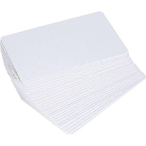 Carte RFID 125 kHz, carte-clé blanche vierge lisible, inscriptible et réinscriptible pour le contrôle d'accès, 25 cartes par paquet, 2025. (1/5)