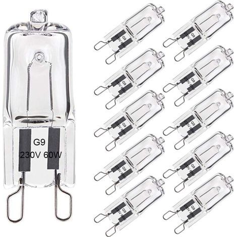 Ampoule Halogène G9 60W Blanc Chaud 2800K 680LM 230V Dimmable Halogène Capsule Ampoule Filament Lot de 10-RAPANDA (1/4)
