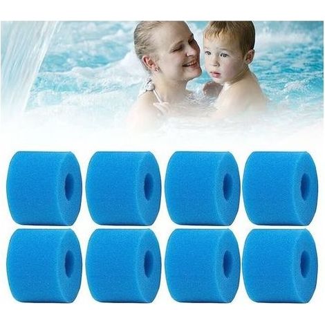 Cartridges of Filter Type S1 for Intex 29001 E Pure Spa, Sponge Filters Type S1,Filter in Foam to Cartridge sponge Washable for pools,Garden outdoor.(8) (1/5)