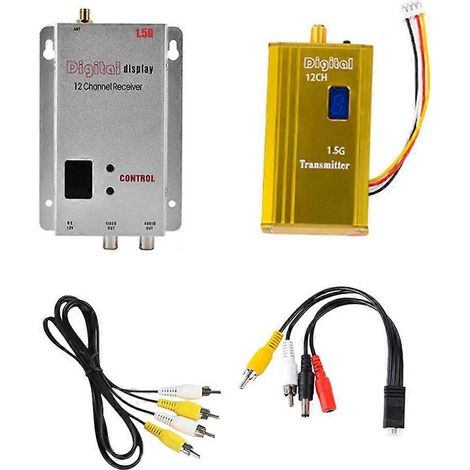 1,5 GHz 1,5 W FPV VTX VRX 1500 mW 12-Kanal Audio-Video-Transmitter