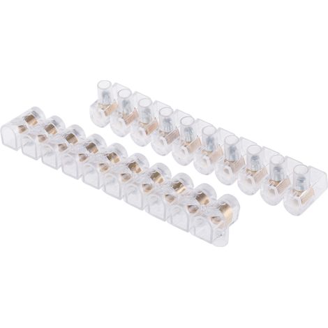 Bornier de raccordement RS PRO, 10 pôles , 9.4mm, A visser, 24A ( Prix pour Paquet de 10 )