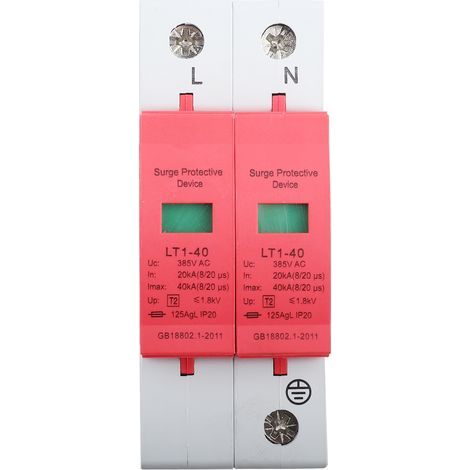 Dispositif de protection contre les surtensions pour téléphone Thunder Tele Protector Parafoudre basse tension (2P40KA) (1/5)