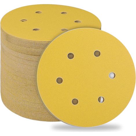 Schleifpapier Klett 150mm 6 Löcher 50 St&xFCck 180 K&xF6rnung (1/5)