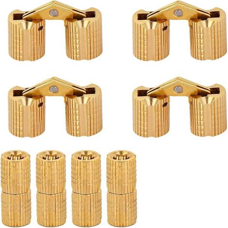 mini bisagras plegables de 8 mm,con bisagra para taladro y giro de 180 grados (1/5)