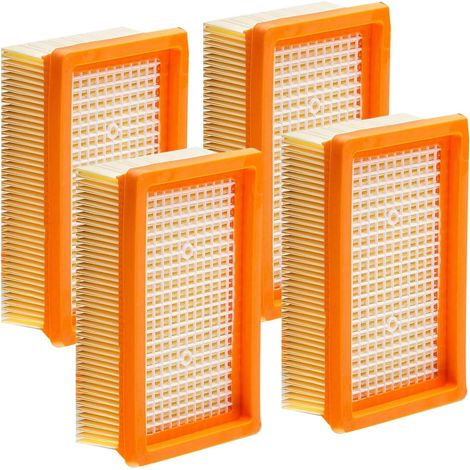 Set of 4 WD4 WD5 Filters Replacement for WD4 WD5 WD6 Fit for MV4 MV5 MV6 vacuum cleaners, flat pleated filters for 2.863-005.0 (1/5)