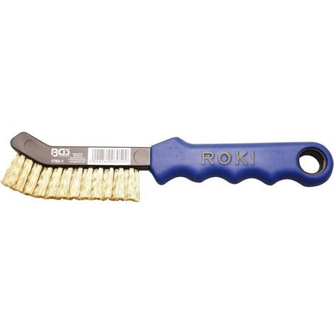 Brosse pour Étriers 230 mm - Laiton Courbé - Nettoyage Efficace et Durable, Zones Difficiles - D-Work (1/5)