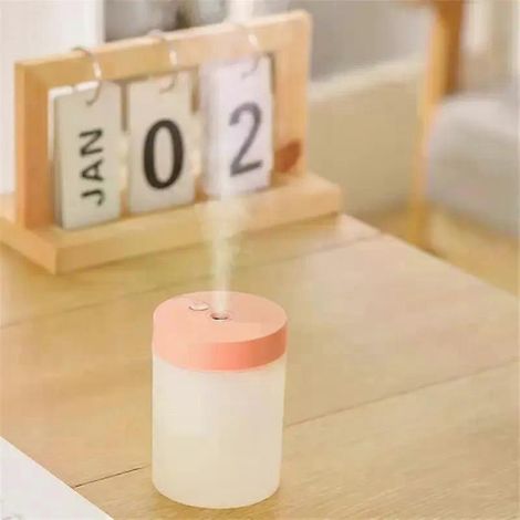 Humidificateur d'air mini portable, brumisateur USB, lumière d'ambiance colorée, silencieux, large diffusion, appareil d'aromathérapie, purificateur d'air pour voiture et bureau (1/4)