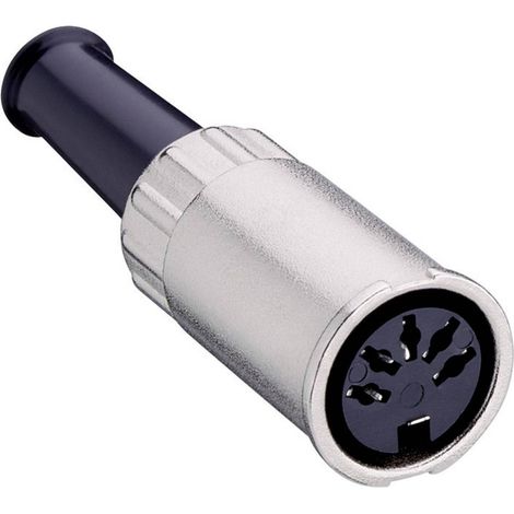Connecteur rond DIN femelle, droit Lumberg 0122 05 Nombre de pôles: 5 argent 1 pc(s) (1/2)