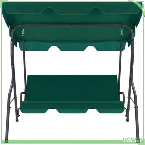 Balancelle de jardin - FAFEICY - 48556 - Vert - 170 x 110 x 153 cm - Cadre acier / tissu polyester (1/5)