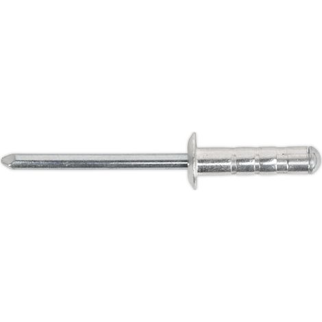Sealey Aluminium Multi-Grip Rivet Standard Flange 4 x 12mm Pack of 200 RM4012S