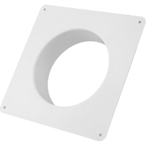 Connecteur de bride en plastique pour conduit, bride de tuyau droite pour chauffage, refroidissement, conduit d'air, connexion ronde en PVC, connecteur de conduit de ventilation (150 mm) (1/5)
