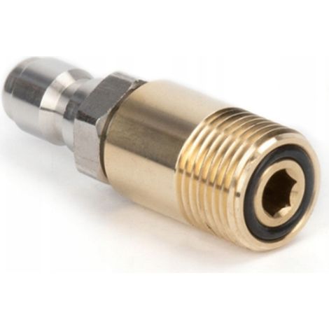 Rosfix Adapter Stecker 1/4" INOX auf M18x1,5 – 250 bar  Messing Set Inox  Hochdruckreiniger