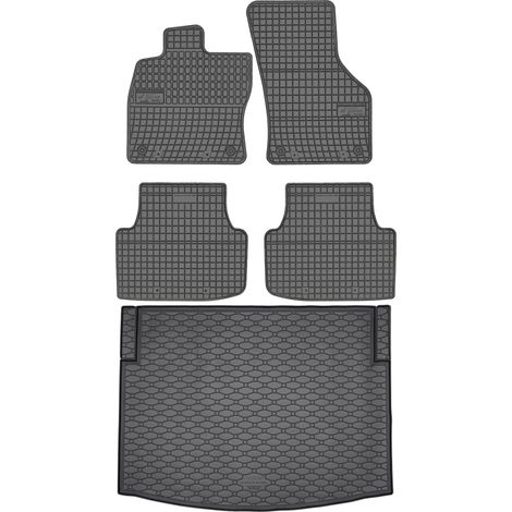 Ensemble de tapis de sol en caoutchouc pour Seat Leon IV Hatchback (à partir de mars 2020) + tapis de coffre (1/5)