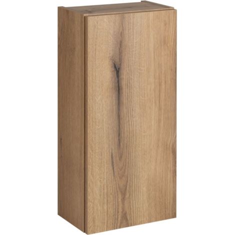 Meuble haut de salle de bain à suspendre NOVA OAK en chêne 20 x 57 cm (1/5)