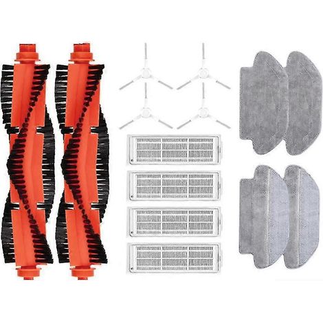 Accessoires pour aspirateur robot laveur Mi 2s 3c : lingettes, brosse principale et latérale (Xmstjqr2s Sty). (1/5)