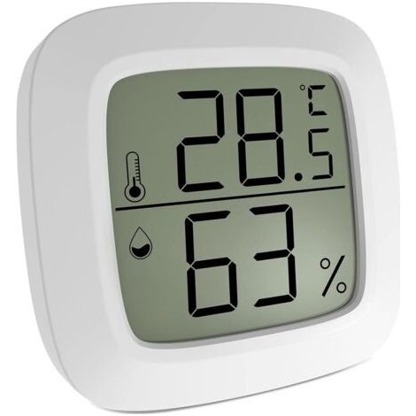 Thermometer Hygrometer Digitales Innenraumthermometer Hygrometer Innen, Mini-Thermometer für Haus Terrarium Schlafzimmer Babyzimmer Inkubator Keller Garderobe usw. (1/5)