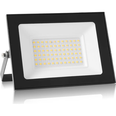 Projecteur LED d'extérieur 50W, éclairage de sécurité LED d'extérieur 6500K, IP66, éclairage blanc lumière du jour pour entrepôt, aire de jeux, arrière-cour et parc (50W, 6500K) (1/5)