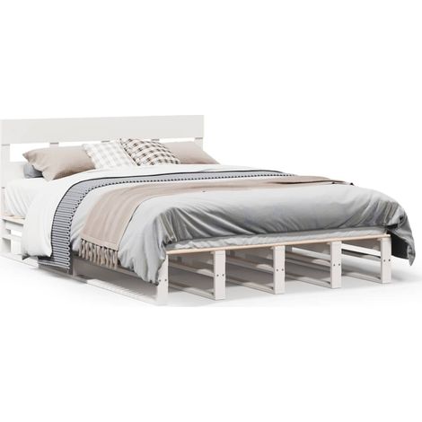 Maison Exclusive - Letto senza Materasso Bianco 120x190 cm Legno Massello di Pino