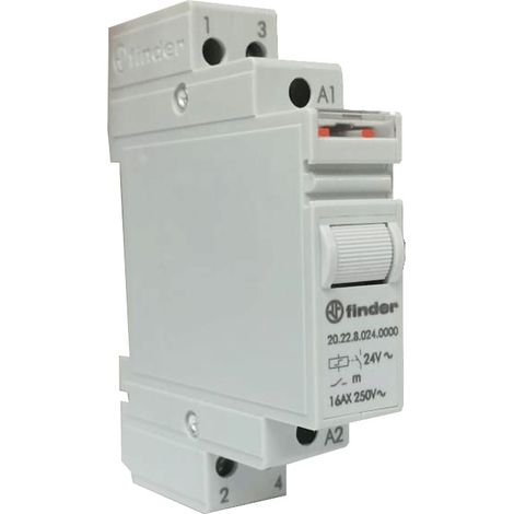 Rele' Ad Impulsi Modulare Din 24Vac ( Finder Cod. 202280240000 )