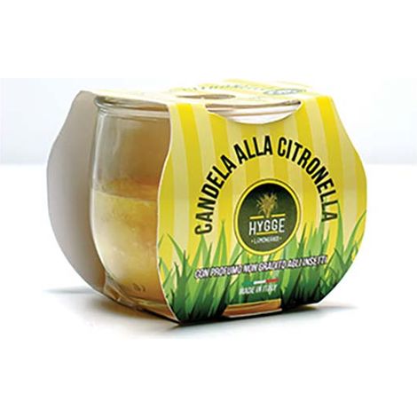 Bicchiere in vetro alla citronella