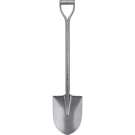 Pelle entièrement en métal pour creuser, jardinage, plantation, Camping, petite pelle à pointe courte, manche en D, acier Mn 100cm (1/5)