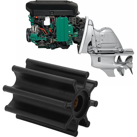 8-Blatt-Turbine für Jabsco-Innenbordmotor, Teilenummer 17018-0001 (1/5)