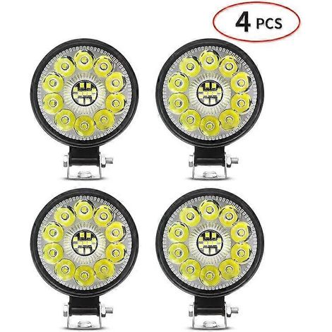 Barre de feux auxiliaires mini LED, projecteur de travail LED pour Jeep, camion, voiture, SUV, VTT, phares LED Barra 42W/48W, 4x4 tout-terrain, 12V, type 4 (1/5)