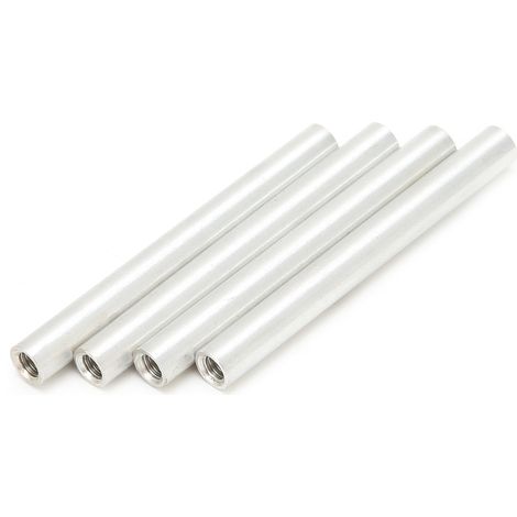 10 Stück runde Abstandshalter aus Aluminiumlegierung mit Innengewinde M4x0,7 mm, 48 mm lang (1/5)