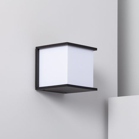 Aplique de Pared Exterior Aluminio Daman Negro (1/7)