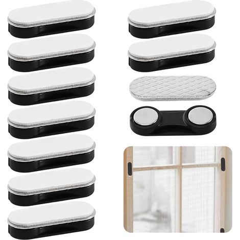 10 Aimants Moustiquaire Fenêtre Magnétique, Aimant Moustiquaire, Aimant pour Moustiquaire et Rideau, Clips de Fixation Puissants Sans Perçage pour Grille Anti-Insecte, Installation Facile et Rapide (1/5)