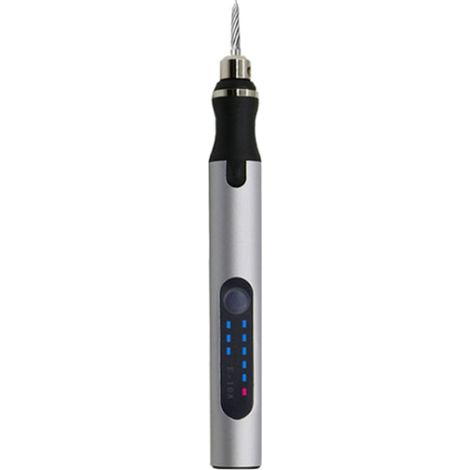 Ponceuse électrique argentée, mini outil de polissage rechargeable pour jade, petite ponceuse à main sans fil (1/4)