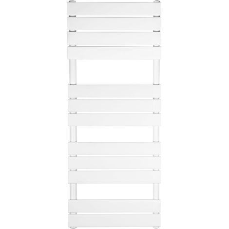 Radiateur Sèche-Serviettes Salle de Bain Granitan Lora 50x120 cm Blanc 575W (1/4)