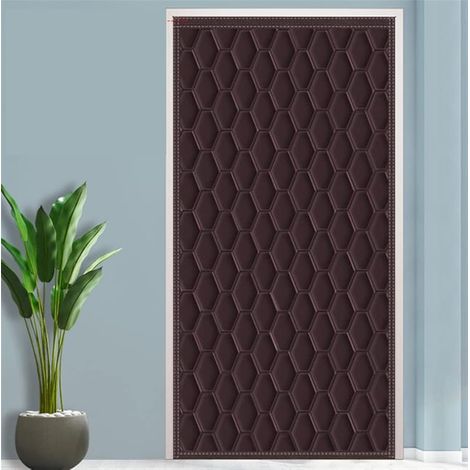 Cortina térmica para puerta de 80x210 cm - Algodón grueso, resistente al viento y a los mosquitos.