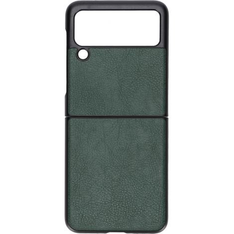Custodia protettiva in similpelle ABS per Samsung Galaxy Z Flip 3, design sottile e leggero con protezione per la cerniera. (1/2)