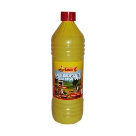 Gel encendedor para barbacoa y chimenea, frasco de 1 litro