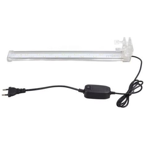 Lampe à pince pour réservoir de poissons, cristal haute luminosité, étanche, lumière LED pour Aquarium, prise ue, 220V WH-380 (1/4)